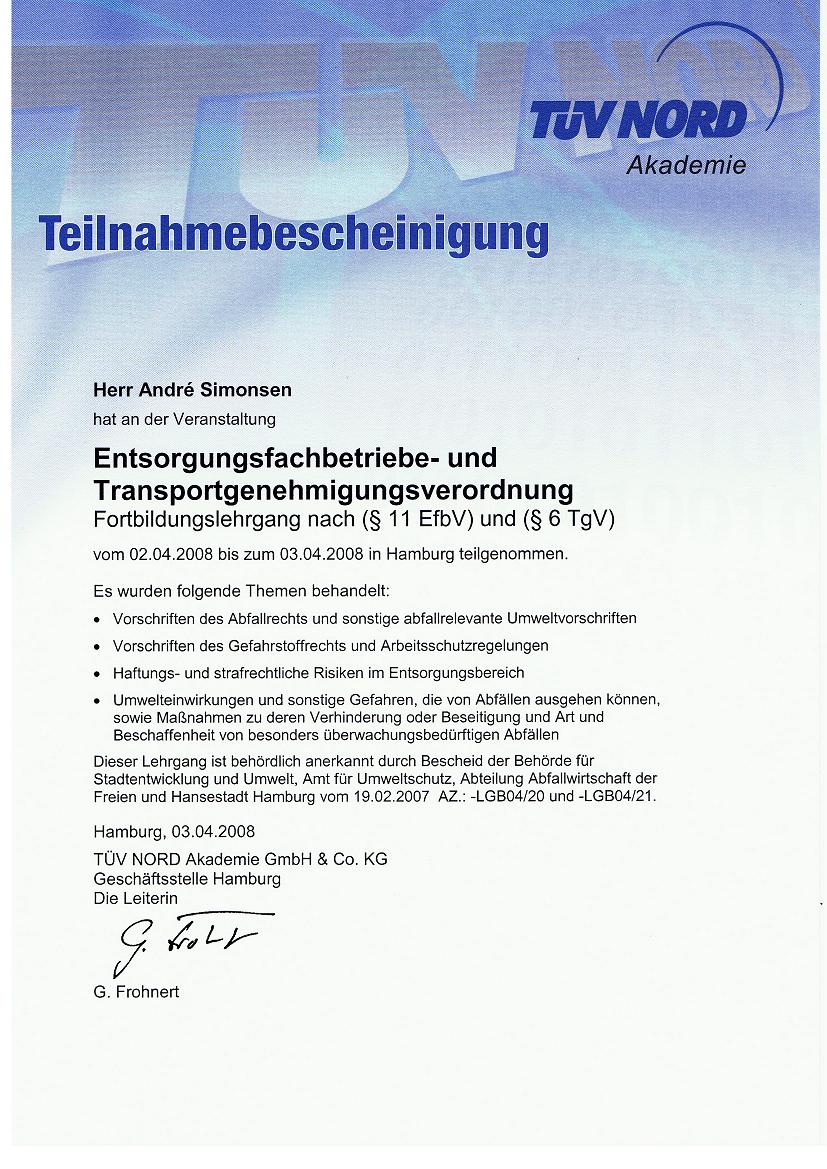 Entsorgungsfachbetrieb